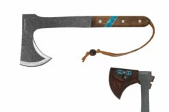 Condor Blue River 13" Tomahawk Walnut/Turquoise CTK2826-HC