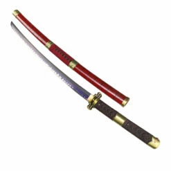 One Piece Zoro Red Handmade Katana Sword -Training Knives Shop 498d542c1fee159bfdaf9595f6c73afa