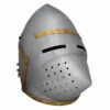 European Pig Faced Knights Helmet, 16G AB1400 -Training Knives Shop 7304d85ba628b4712e514ef5902ea13f
