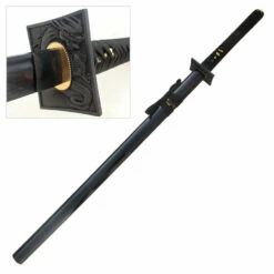 Folded Steel Hand Forged Sword (Black) W/ Gift Box