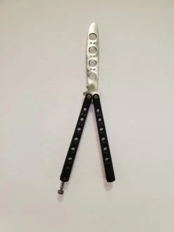 Balisong Butterfly Knife Trainer (Black) -Training Knives Shop JSHK22655BLK