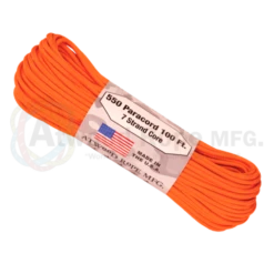 Atwood 550 Lbs Paracord - 100 Ft (Neon Orange) PC100