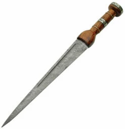 Damascus Dirk Fixed Blade Knife 13.75" DM1060