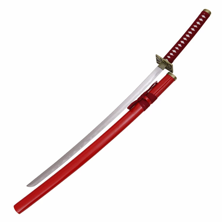 Bleach Renji Abarai's Red Katana Sword 3 Bleach Renji Abarai's Red Katana Sword