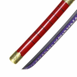 One Piece Zoro Red Handmade Katana Sword -Training Knives Shop f9772cd685b23c2f836391f975f4766b